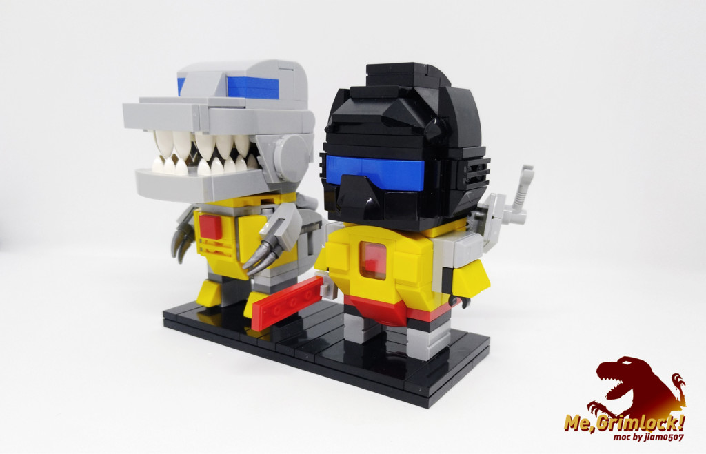 【小某moc】Transformers Brickheadz 第一弹 G1钢锁 Brickheadz