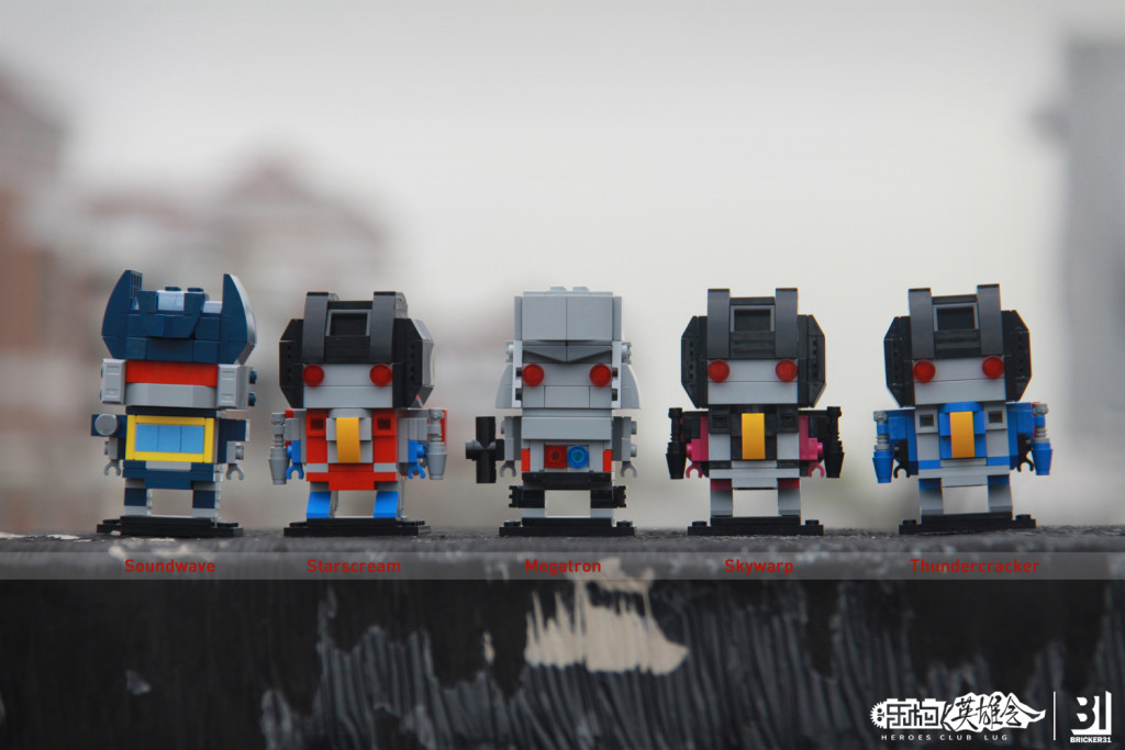 【小某moc】Transformers Brickheadz 第三弹 红蜘蛛惊天雷闹翻天& 声波