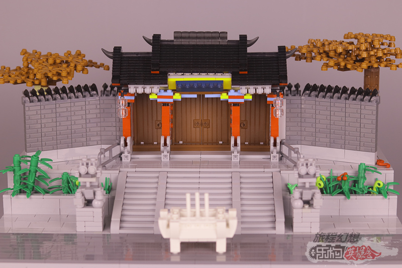 《旅程幻想》的18号MOC作品《千山风景区财神殿正门》