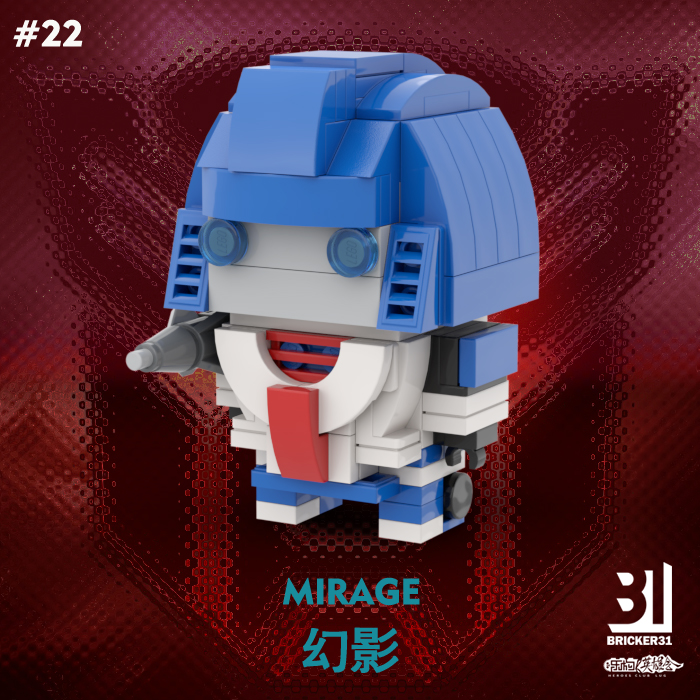 【小某MOC】TF Brickheadz#22 G1幻影