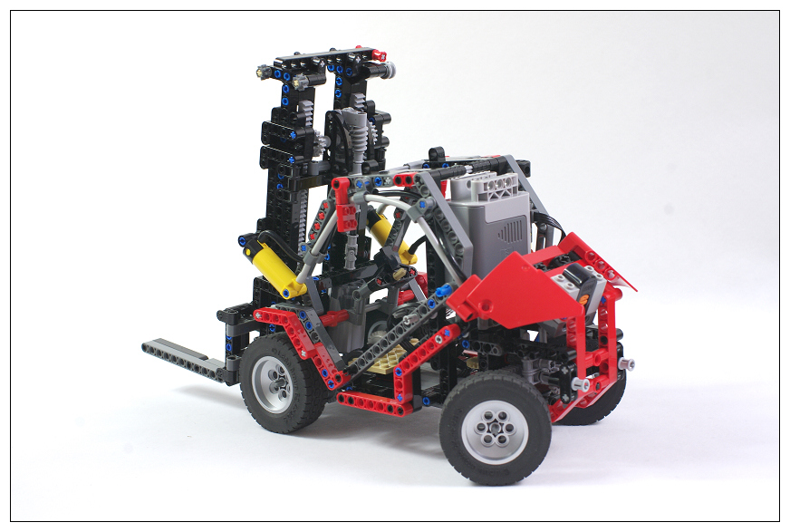 【THO Moc】lego technic fork-lift 叉车 铲车 电动+气动 8416